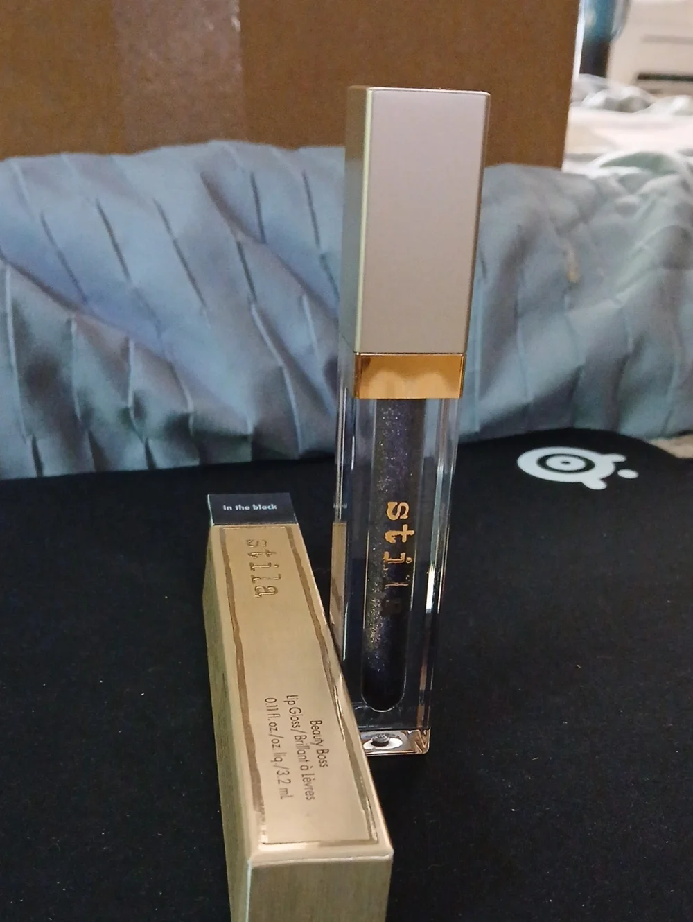 Stila Beauty Boss  Lip Gloss In The Black  NIB